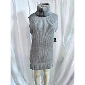 Denim & Supply Ralph Lauren Sleeveless Turtleneck Sweater  Cable Knit Sz S #1404